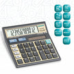 Hauser HC-512G 12 Digits Desktop Calculator with large display and optimized key layout for efficient operation.