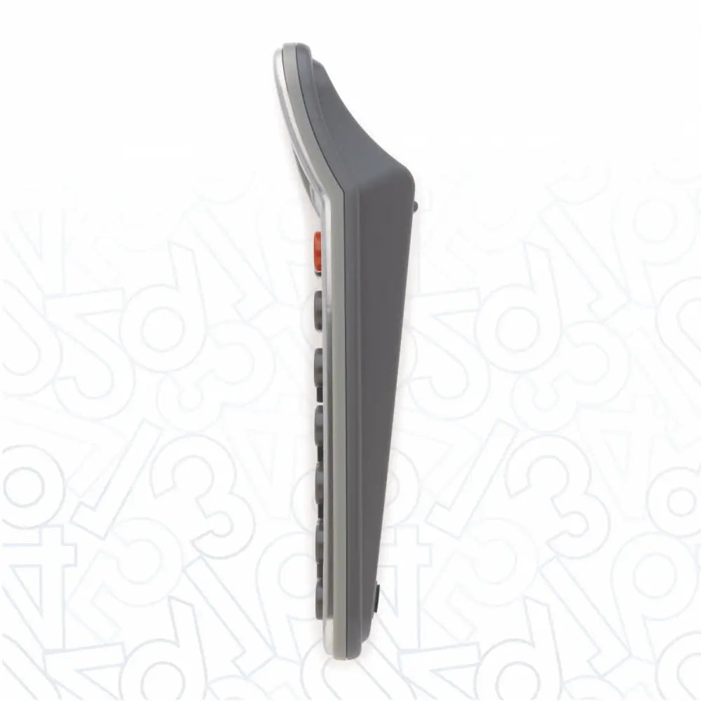 Side view of the Hauser HC-837MT 12 Digits Desktop Calculator showcasing its sleek design and keypad.