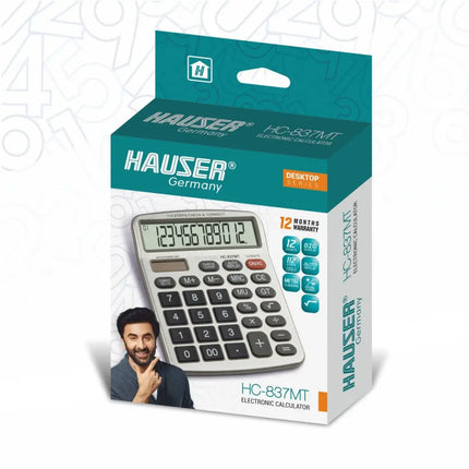 Hauser HC-837MT 12 Digits Desktop Calculator - Calculators