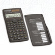 Hauser HC-991MS Scientific Calculator | 401 Functions and 2 Line Display with protective cover open and calculator display visible.