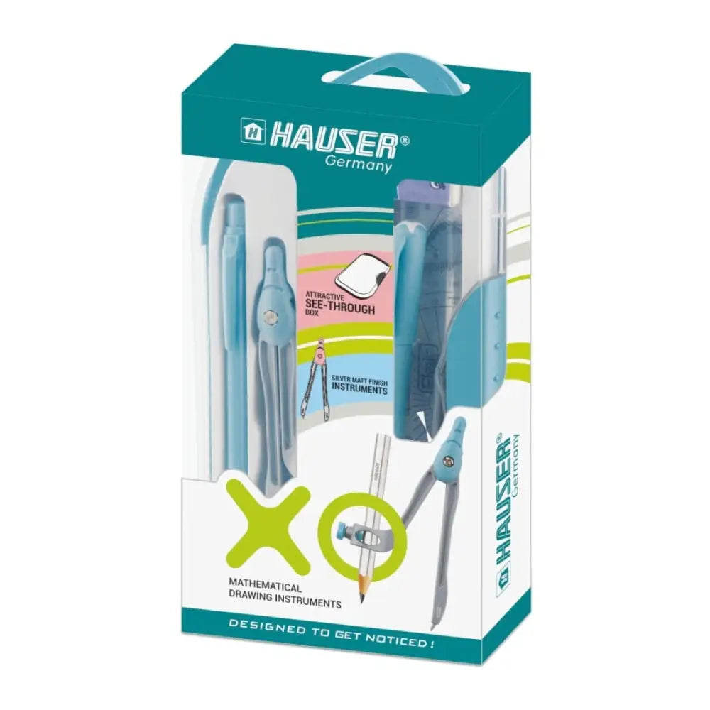 Hauser XO Mathematical Drawing Instruments Box - Geometry Box