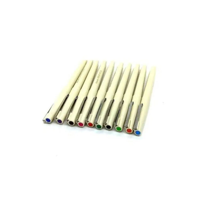 Luxor Graphic 05 Plus Fineliners | Assorted Colour Set of 10 Pens - Fineliners