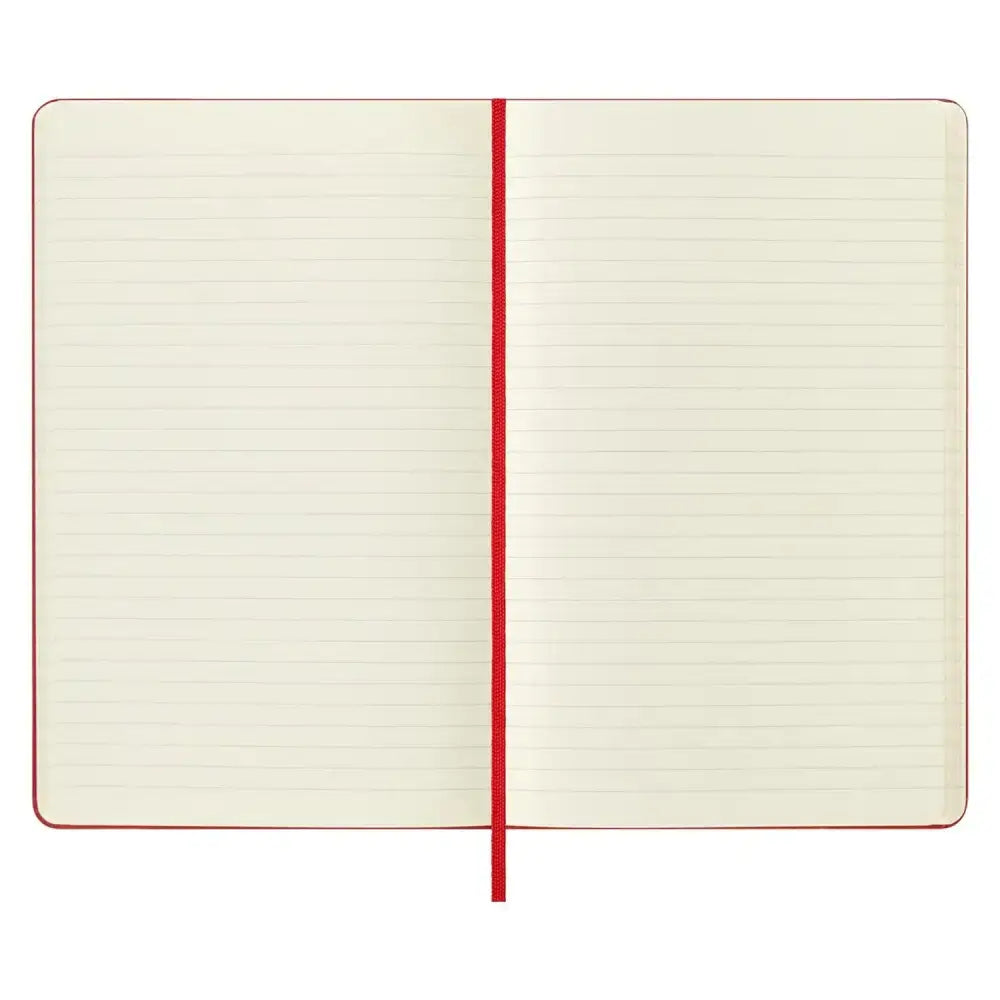 Moleskine Classic Hard Cover Ruled Notebook | Size - 5’’x8.25’’ | Colour - Red - Notebooks