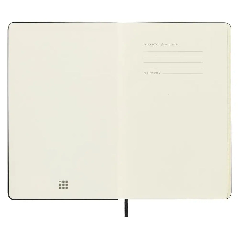 Moleskine Classic Hard Cover Ruled Notebook | Size - 5’’x8.25’’ | Colour - Black - Notebooks