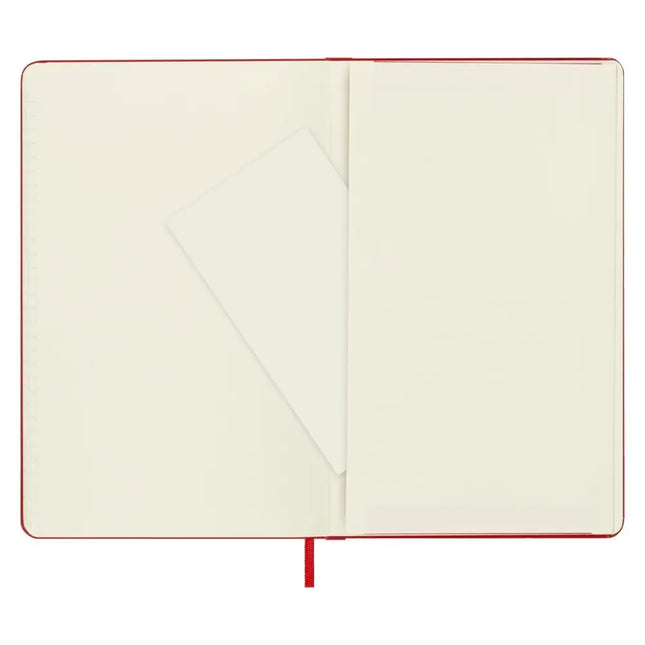 Moleskine Classic Hard Cover Ruled Notebook | Size - 5’’x8.25’’ | Colour - Red - Notebooks