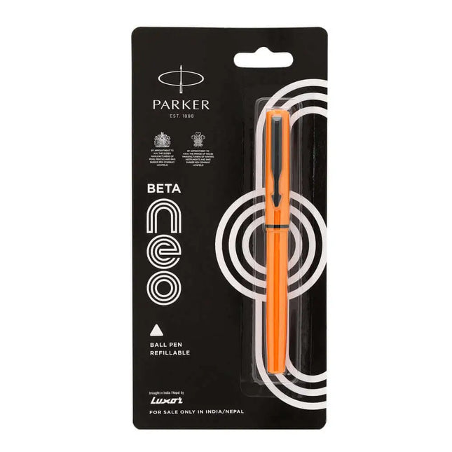 Parker Beta Neo Ball Pen | Ink Colour - Blue - Orange - Ball Pens