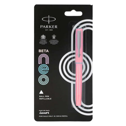 Parker Beta Neo Ball Pen | Ink Colour - Blue - Pale Pink - Ball Pens