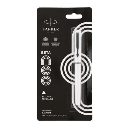 Parker Beta Neo Ball Pen | Ink Colour - Blue - White - Ball Pens