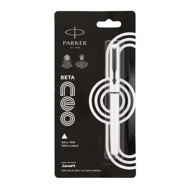 Parker Beta Neo Ball Pen | Ink Colour - Blue - White - Ball Pens
