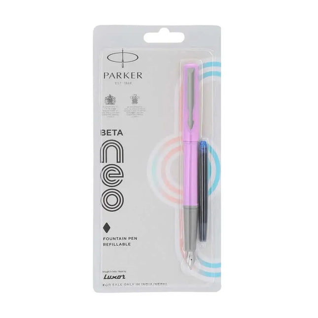 Parker Beta Neo Fountain Pen with Quink Cartridge - Light Purple - Fountain Pen