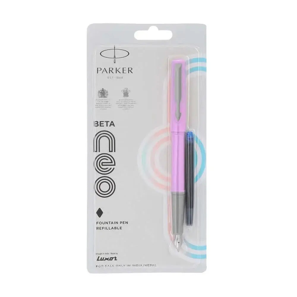 Parker Beta Neo Fountain Pen with Quink Cartridge - Light Purple - Fountain Pen
