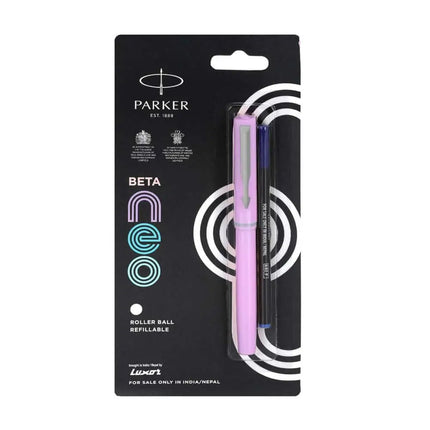 Parker Beta Neo Roller Ball Pen | Ink Colour - Blue - Light Purple - Roller Ball Pens
