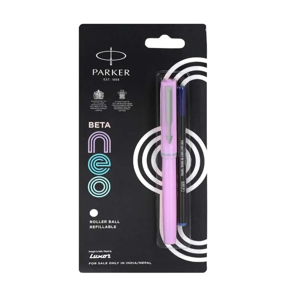 Parker Beta Neo Roller Ball Pen | Ink Colour - Blue - Light Purple - Roller Ball Pens