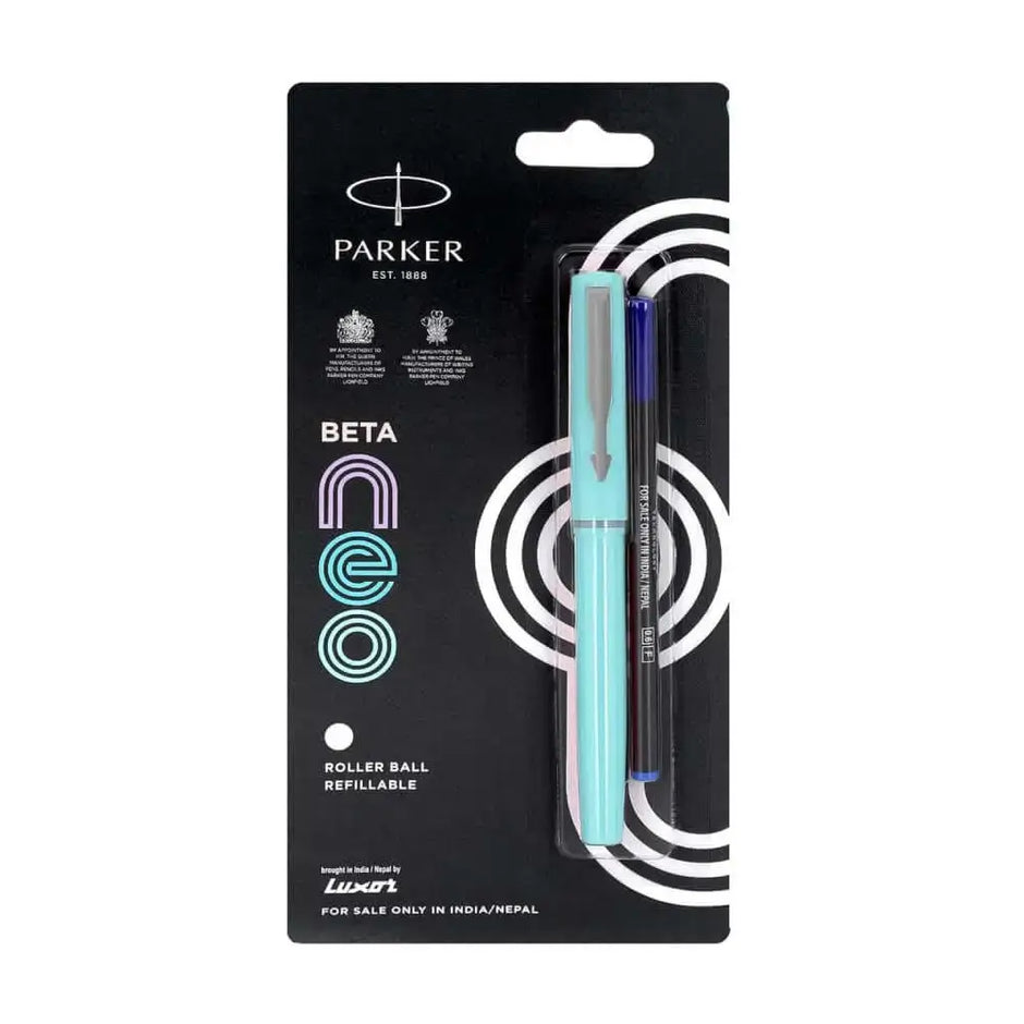 Parker Beta Neo Roller Ball Pen | Ink Colour - Blue - Sea Green - Roller Ball Pens