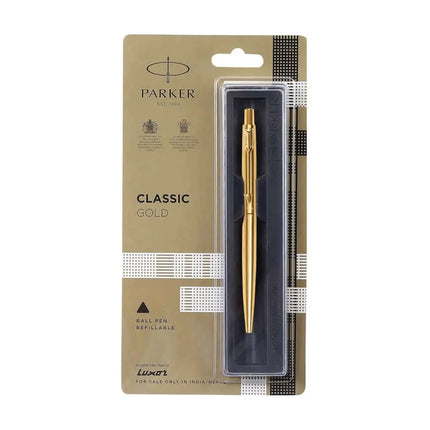 Parker Classic Ball Pen | Ink Colour - Blue - Gold / Gold Trim - Ball Pens