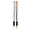 Parker Folio Stainless Steel Fountain Pen with Quink Converter - Fountain Pen