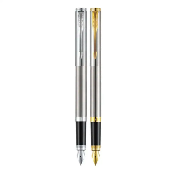 Parker Folio Stainless Steel Fountain Pen with Quink Converter - Fountain Pen