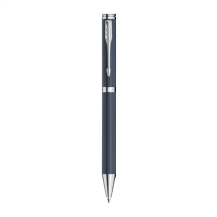 Parker Folio Standard Chrome Trim Ball Pen | Ink Colour - Blue - Grey - Ball Pens