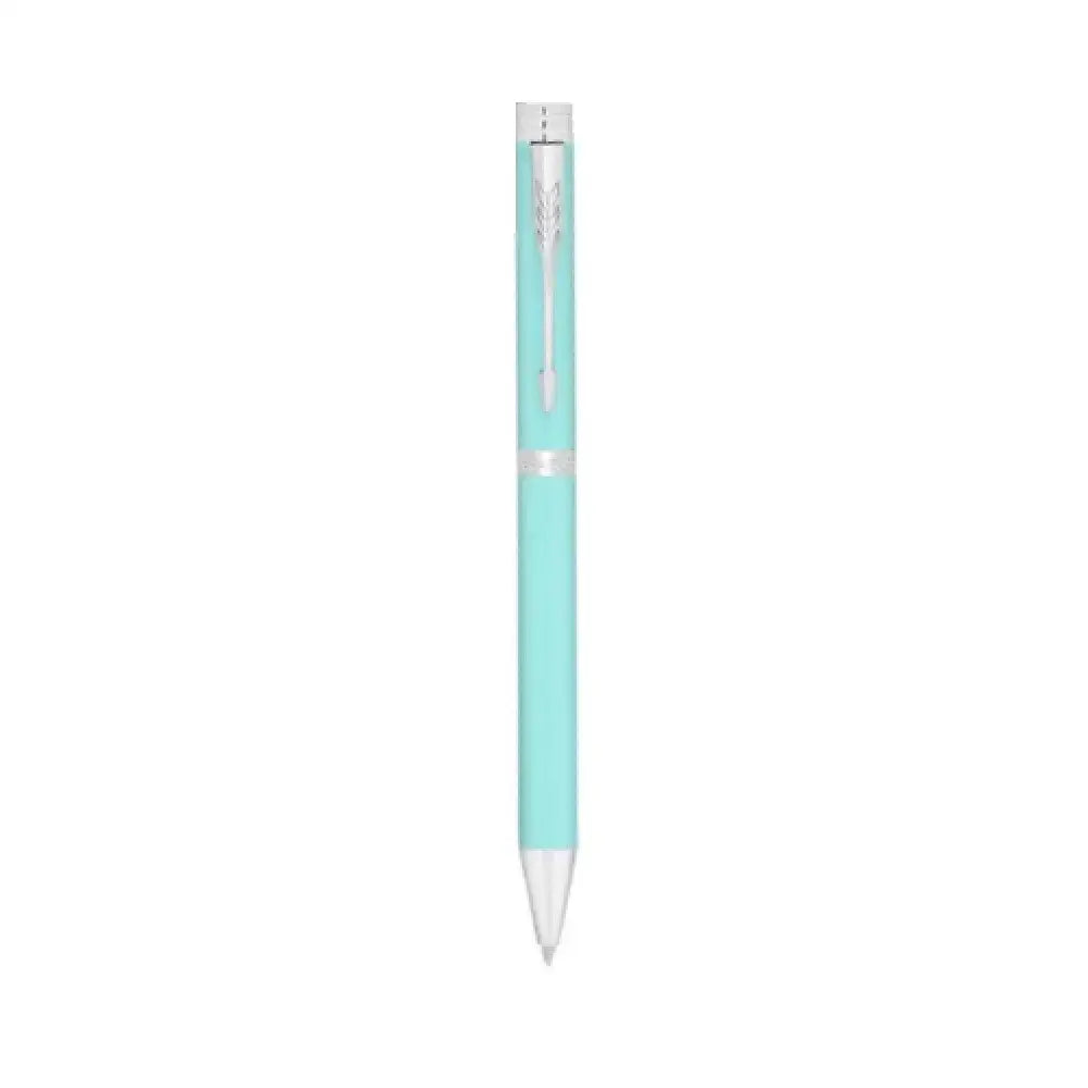 Parker Folio Standard Chrome Trim Ball Pen | Ink Colour - Blue - Sea Green - Ball Pens