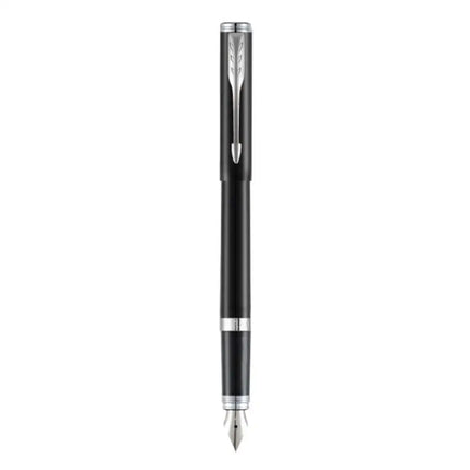 Parker Folio Standard Chrome Trim Fountain Pen - Black - Fountain Pen