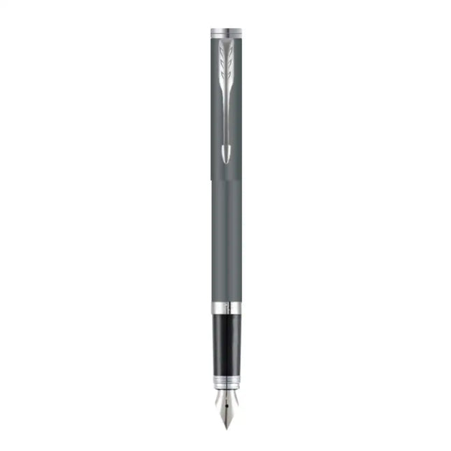 Parker Folio Standard Chrome Trim Fountain Pen - Grey - Fountain Pen