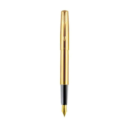 Parker Frontier Fountain Pen with Quink Converter - Gold / Gold Trim - Fountain Pen