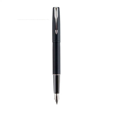 Parker Frontier Fountain Pen with Quink Converter - Matt Black / Chrome Trim - Fountain Pen