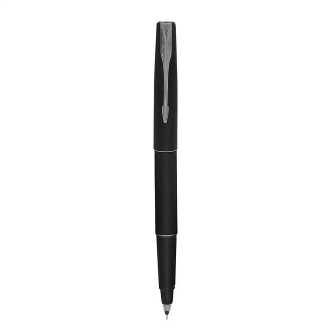 Parker Frontier Roller Ball Pen | Ink Colour - Blue - Matt Black / Gun Metal Trim - Roller Ball Pens