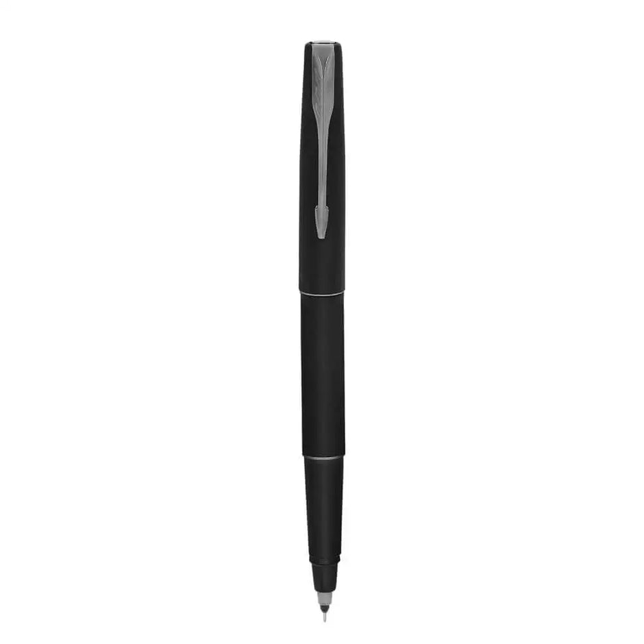 Parker Frontier Roller Ball Pen | Ink Colour - Blue - Matt Black / Gun Metal Trim - Roller Ball Pens