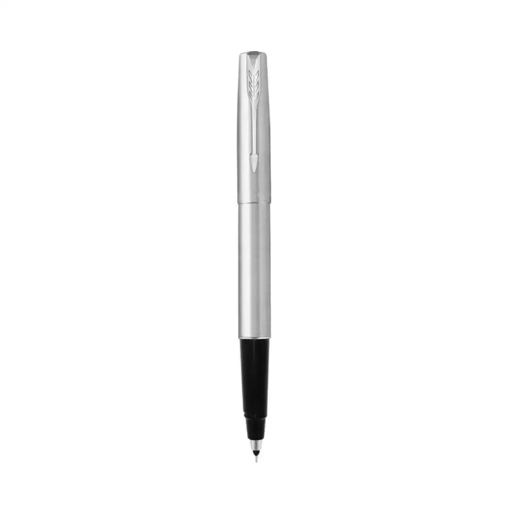 Parker Frontier Roller Ball Pen | Ink Colour - Blue - Stainless Steel / Chrome Trim - Roller Ball Pens