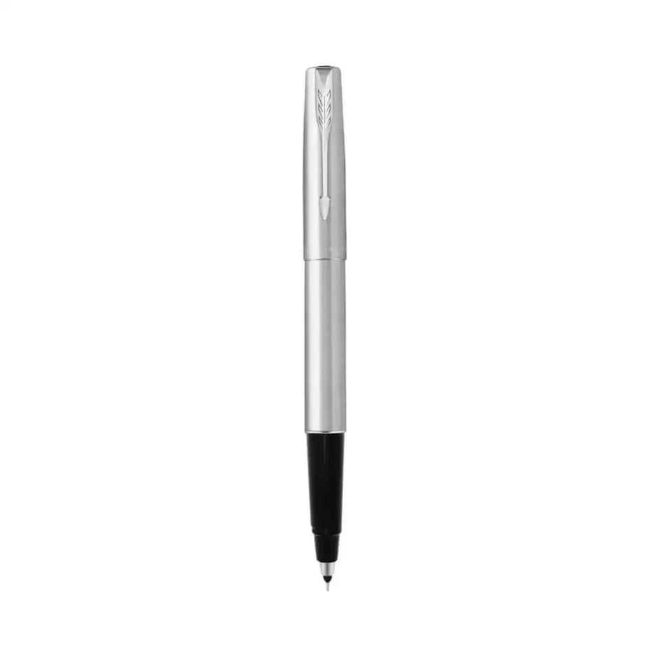 Parker Frontier Roller Ball Pen | Ink Colour - Blue - Stainless Steel / Chrome Trim - Roller Ball Pens