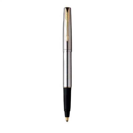 Parker Frontier Roller Ball Pen | Ink Colour - Blue - Stainless Steel / Gold Trim - Roller Ball Pens