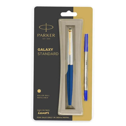 Parker Galaxy Standard Roller Ball Pen | Ink Colour - Blue - Blue - Roller Ball Pens