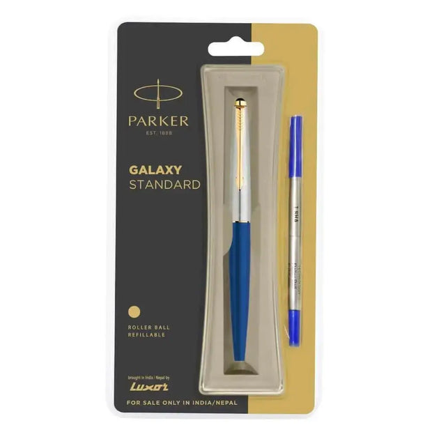 Parker Galaxy Standard Roller Ball Pen | Ink Colour - Blue - Blue - Roller Ball Pens