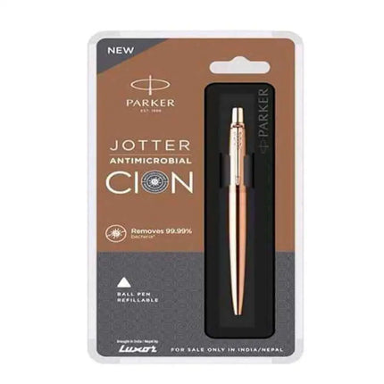 Parker Jotter Ball Pen | Ink Colour - Blue - Rose / Rose Gold Trim - Ball Pens