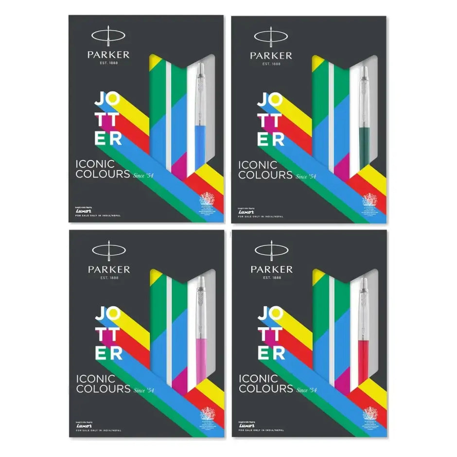 Parker Jotter Standard Ball Pen with A5 Notebook Set - Gift Set
