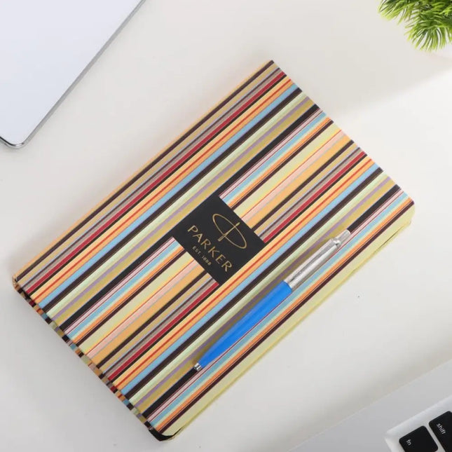 Parker Jotter Standard Ball Pen with A5 Pinstrip Diary Set - Gift Set