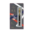 Parker Latitude Ball Pen | Ink Colour - Blue - Matt Black / Gold Trim - Ball Pens