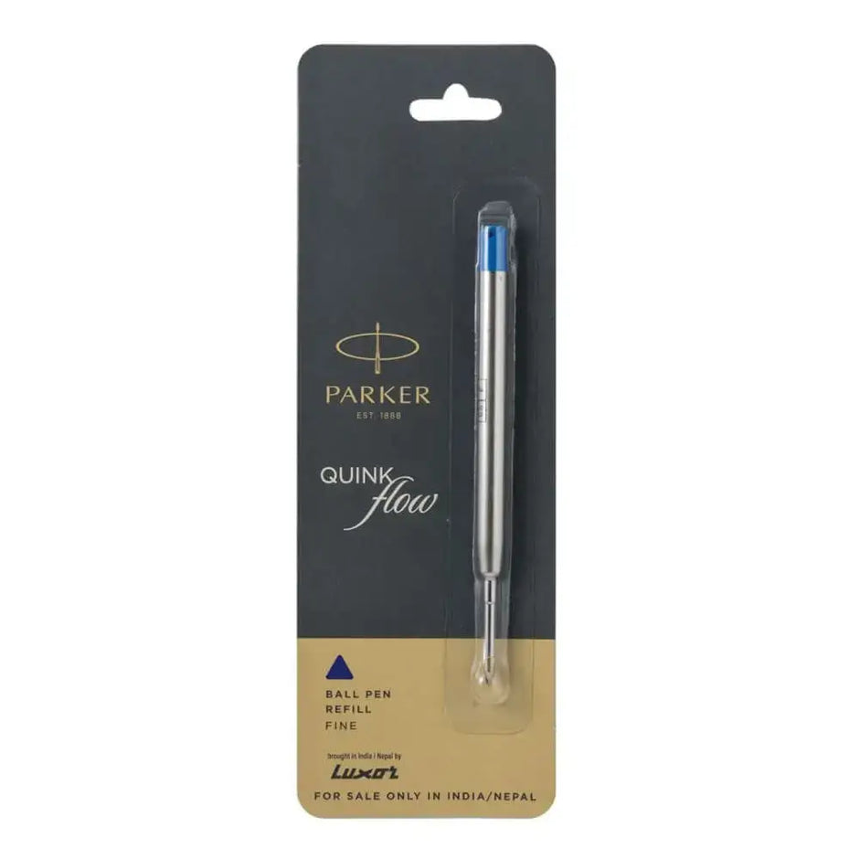 Parker Quink Flow Ball Pen Refill, fine tip replacement for smooth writing.