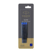 Parker Quink Ink Cartridges, Pack of 3 for fountain pens, rich blue ink for quality writing