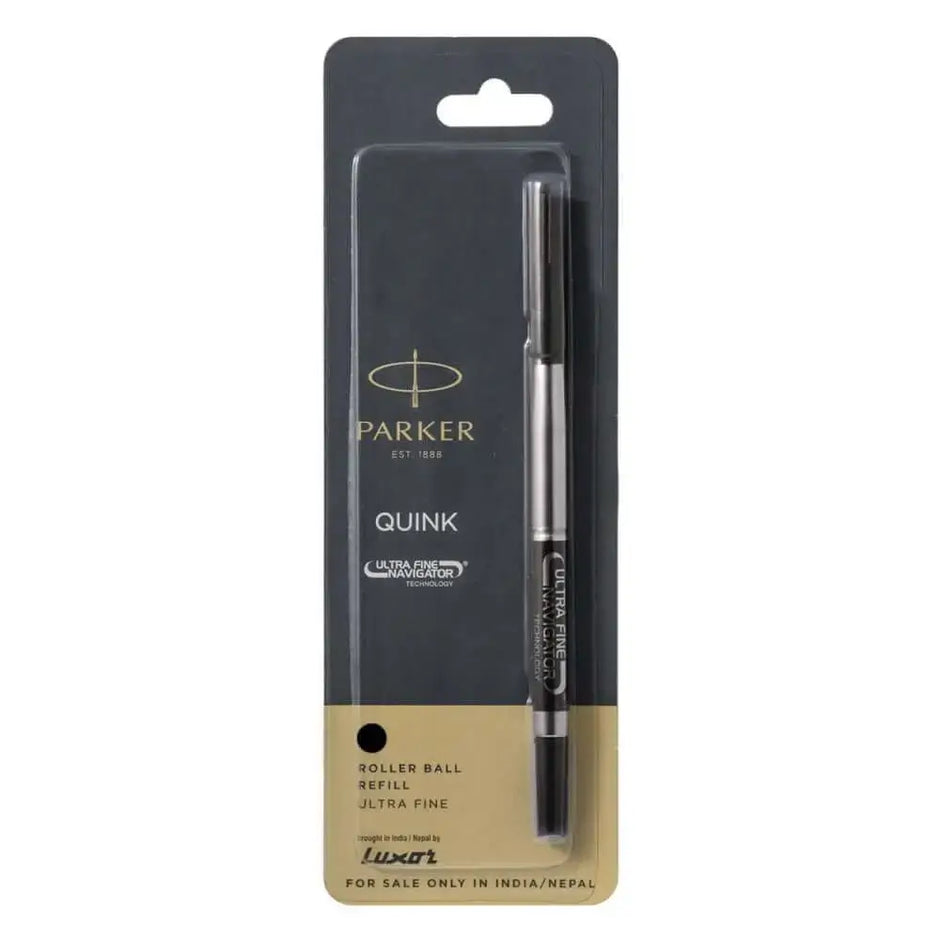 Parker Ultra Fine Navigator Roller Ball Refill package displaying ultra-fine tip rollerball pen refill.
