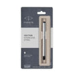 Parker Vector Fountain Pen with Quink Converter - Stainless Steel / Chrome Trim - Fountain Pen
