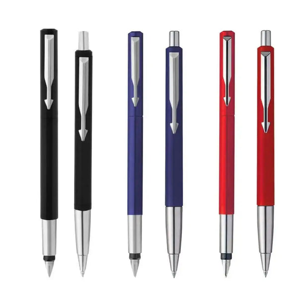 Parker Vector Standard CT Fountain Pen and Ball Pen Set | Ink Colour - Blue - Gift Set