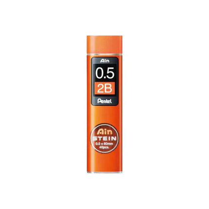 Pentel Ain Stein Leads for Mechanical Pencils in compact swivel-top tube.