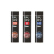 Pentel Ain Stein Leads for Mechanical Pencils in different grades, 2B, B, and HB in compact tubes.