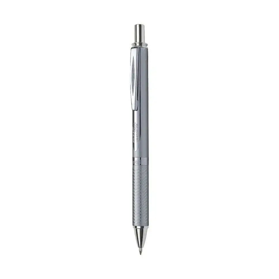 Pentel Energel BL407 Metal Roller Gel Pen with aluminium barrel and textured grip for professional writing.
