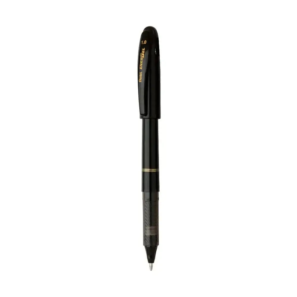 Pentel Energel Roller Gel Pen | Quick Dry Ink For Smudge-Free Writing in sleek black design.