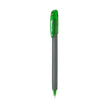 Pentel Energel Roller Gel Pen | Quick Dry Ink For Smudge-Free Writing with a sleek grey design and green accents.