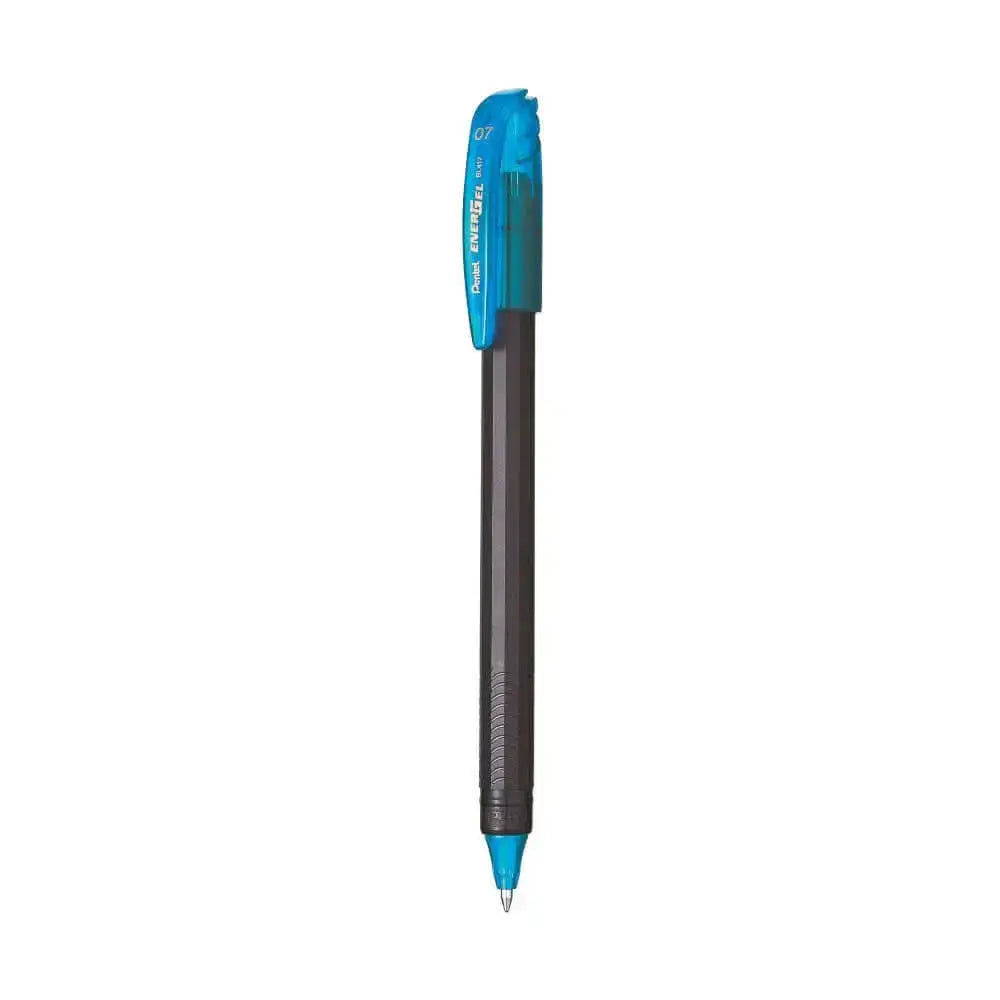 Pentel Energel Roller Gel Pen | Quick Dry Ink For Smudge-Free Writing in a sleek blue and black design, perfect for smooth writing.