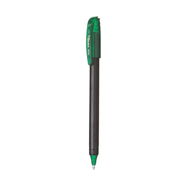 Pentel Energel Roller Gel Pen | Quick Dry Ink For Smudge-Free Writing in sleek black and green design.